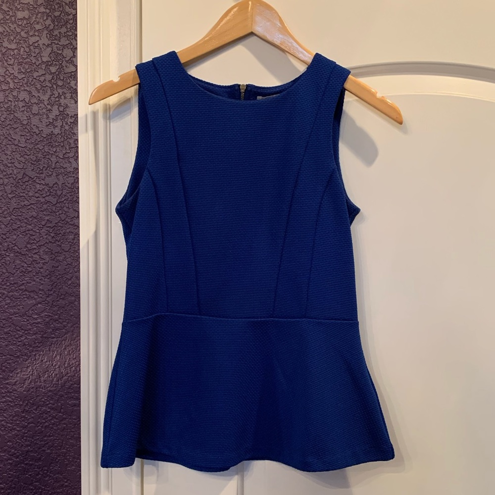 Sleeveless Peplum Blouse